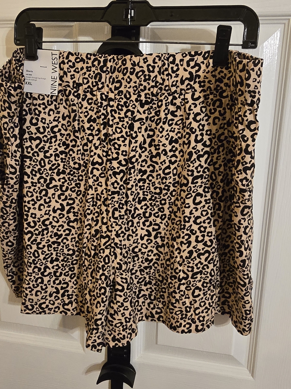 Nine West Leopard Print Women’s Shorts in Tan and Black